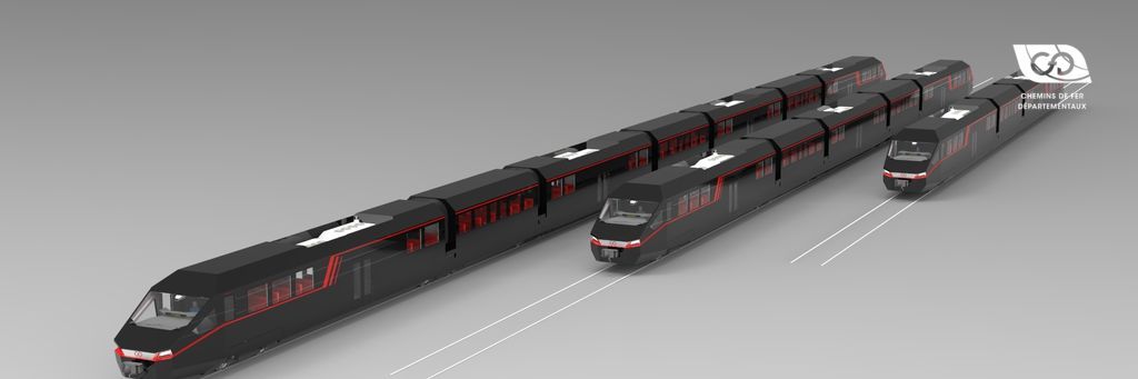 Autorails Diesel électrique CFD articulés à bogies