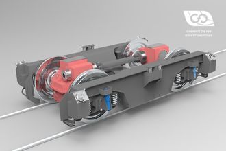 Bogie CFD pour locomotive BB