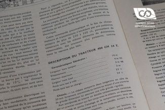 Description du tracteur 400 CH 34 T.