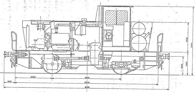 Diagramme du locotracteur B350H Diagramme du locotracteur B350H