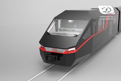 Face avant autorail à essieux Face avant autorail à essieux