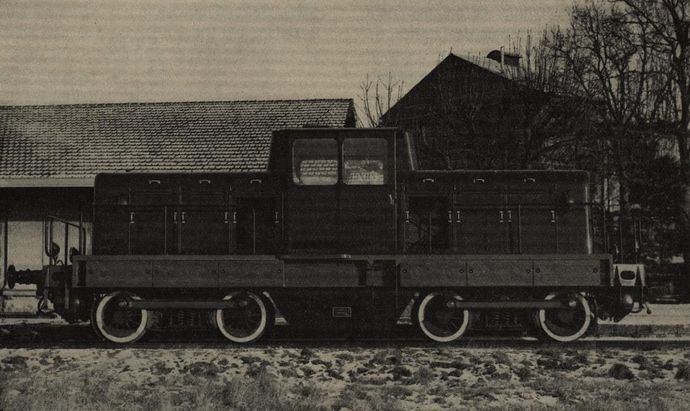 Fig 4. Locomotive à bogies, 52 Tonnes, voie normale