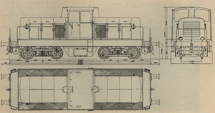 Fig 4bis. Locomotive à bogies, 52 Tonnes, voie normale