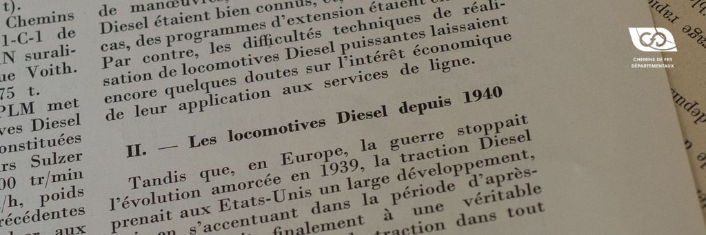 Les locomotives Diesel depuis 1940