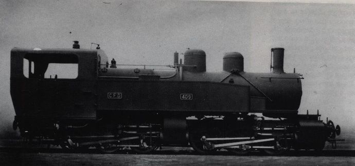 Locomotive Mallet n° 409, lors de la sortie d'usine Locomotive Mallet n° 409, lors de la sortie d'usine