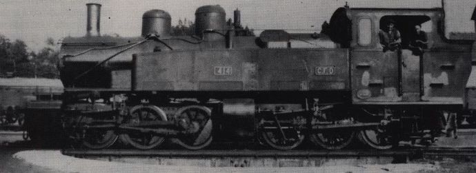 Locomotive Mallet n° 414, sur le pont tournant de Saint-Agrève Locomotive Mallet n° 414, sur le pont tournant de Saint-Agrève
