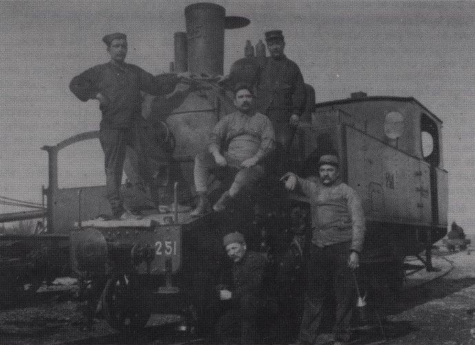 Locomotive n° 251 sur le Meusien pendant la guerre de 1914-1918