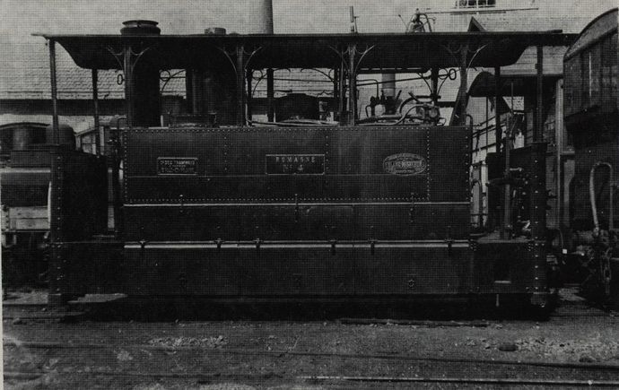 Locomotive TIV n°4 Romagne, au dépot de Rennes Locomotive TIV n°4 Romagne, au dépot de Rennes