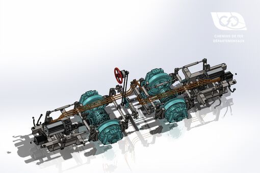 Montage des essieux avec frein et traction Montage des essieux avec frein et traction