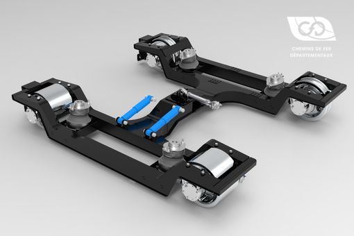 Perspective bogie funiculaire Perspective bogie funiculaire