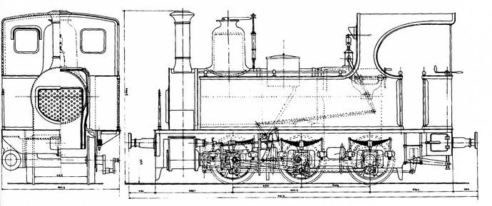 Plan des locomotives type Indre et Loire série 1-6