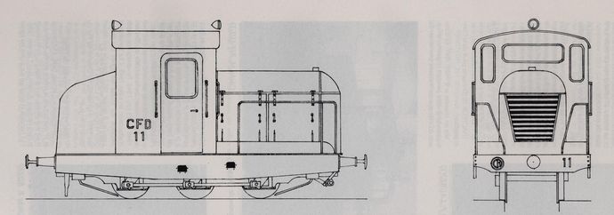 Plan des tracteurs série 11-12. (Echelle 1/43,5°)