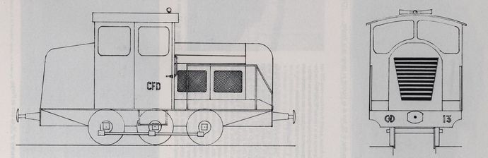 Plan des tracteurs série 13-16. (Echelle 1/43,5°)
