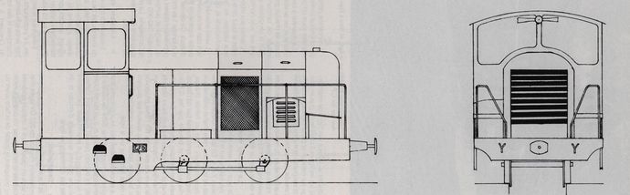 Plan des tracteurs type Montmirail série Y. (Echelle 1/43,5°)