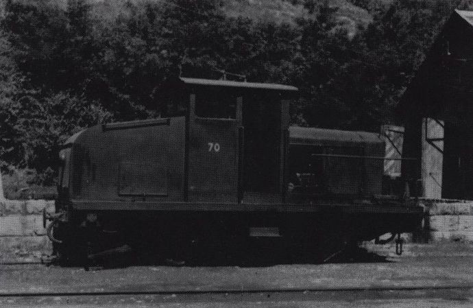 Tracteur n° 70 en gare de Florac (Cliché B. ROZE) Tracteur n° 70 en gare de Florac (Cliché B. ROZE)