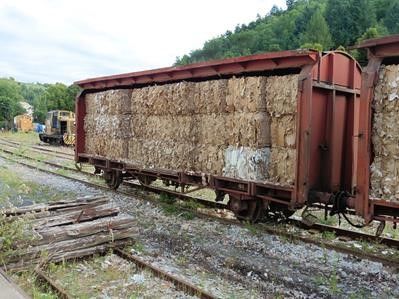 Transport de rognures de carton Transport de rognures de carton