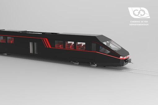 Véhicule avant autorail articulé à bogies CFD Véhicule avant autorail articulé à bogies CFD