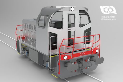 Vue Arrière Locotracteur Type B DE