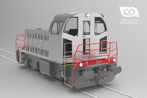 Vue Arrière Locotracteur Type C DE