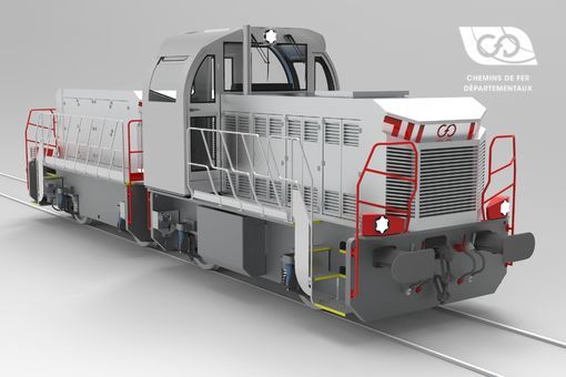 Vue Arrière Locotracteur Type D DE Vue Arrière Locotracteur Type D DE