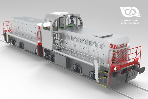 Vue Arrière Locotracteur Type F DE Vue Arrière Locotracteur Type F DE