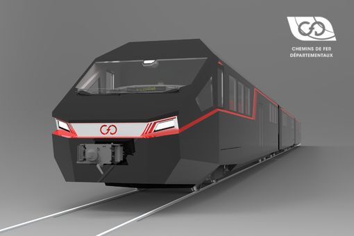 Vue de face autorail à bogies CFD Vue de face autorail à bogies CFD