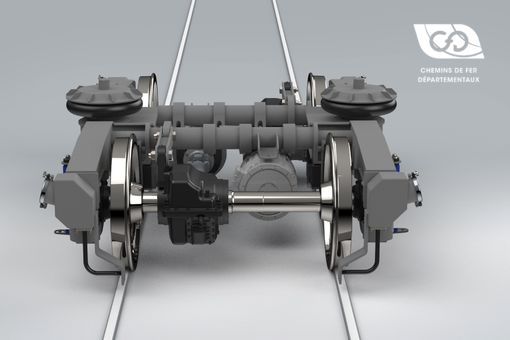 Vue de face Bogie CFD pour Autorails Vue de face Bogie CFD pour Autorails