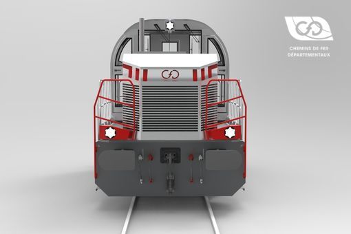 Vue Face Locotracteur CFD Type B DE