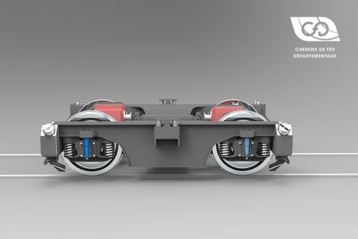 Vue Profil Bogie locomotive BB Vue Profil Bogie locomotive BB